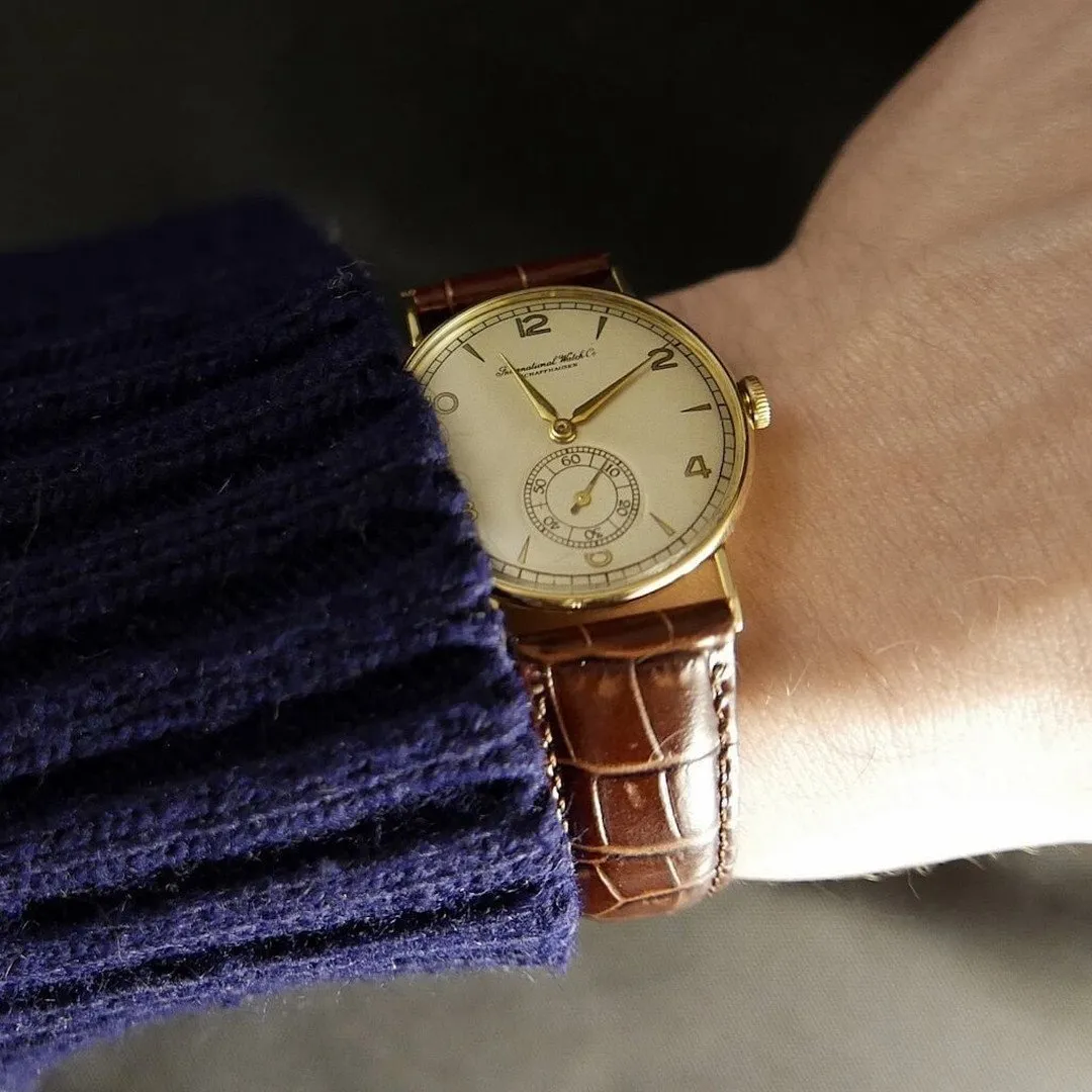 IWC Calibre 61 1940's 14kt Gold Men's Vintage Watch
