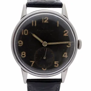 IWC Calibre 83 1943 Black Dial Men's Vintage Watch