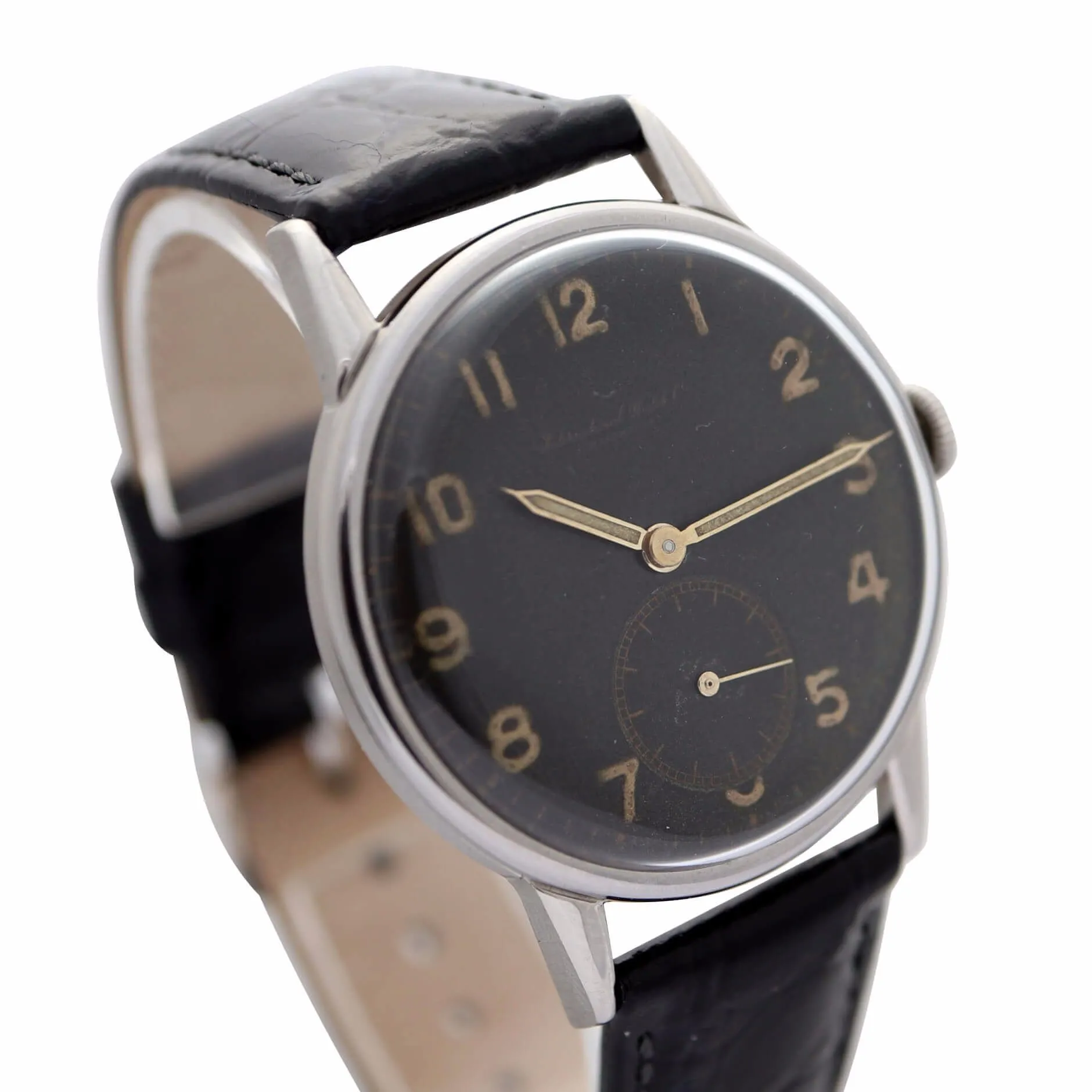 IWC Calibre 83 1943 Black Dial Men's Vintage Watch