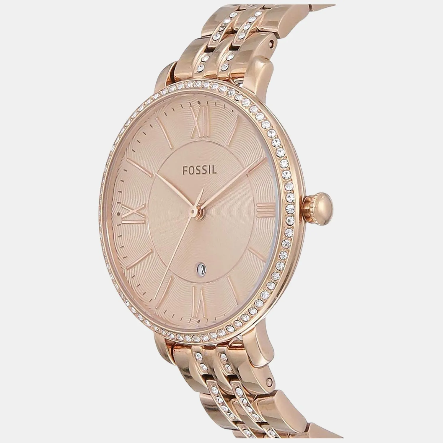 Jacqueline Quartz Rose Gold Dial Analog Stainless Steel Watch ES3546