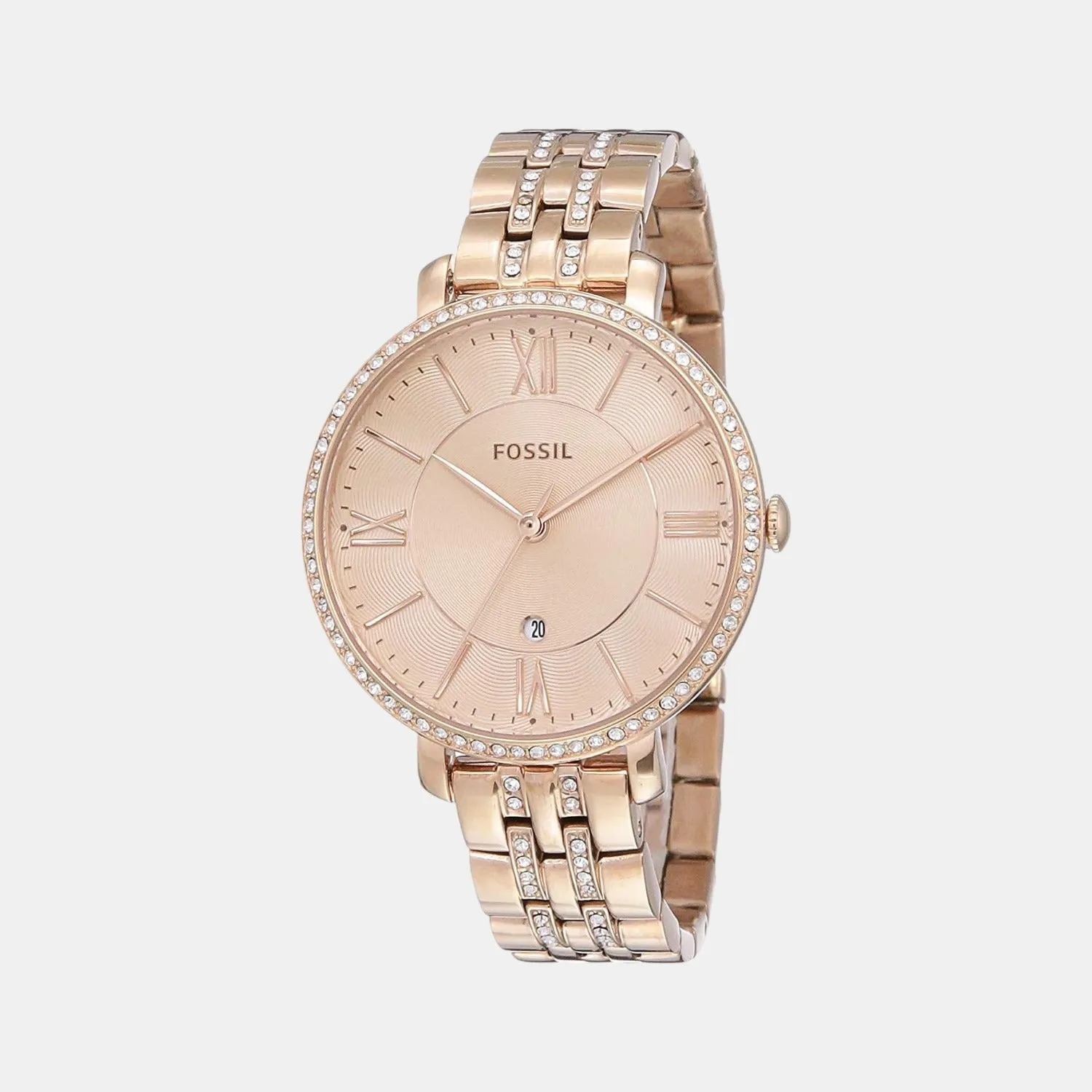 Jacqueline Quartz Rose Gold Dial Analog Stainless Steel Watch ES3546