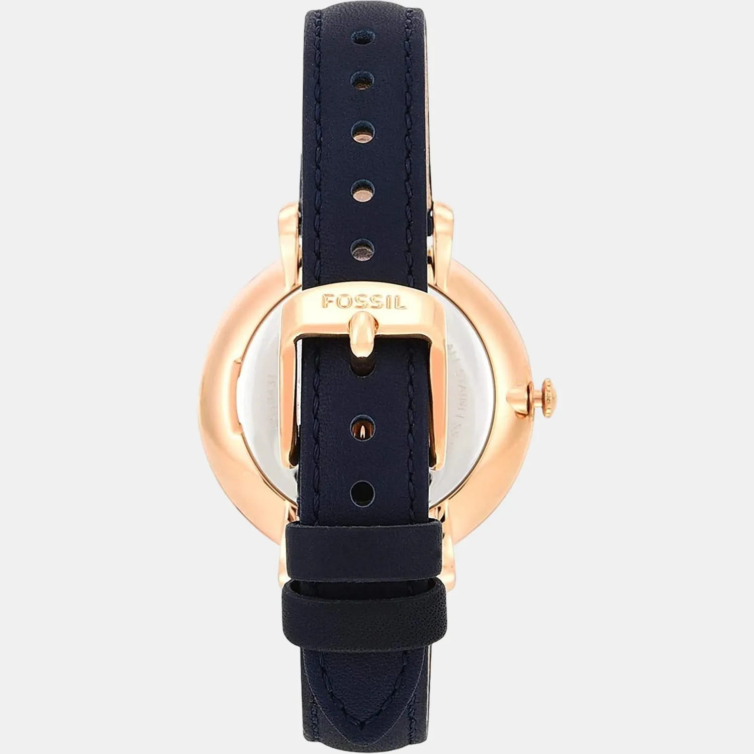 Jacqueline Women Quartz Silver Dial Analog Leather Watch ES3843