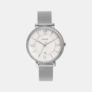 Jacqueline Women Quartz Silver Dial Analog Stainless Steel Watch ES4627