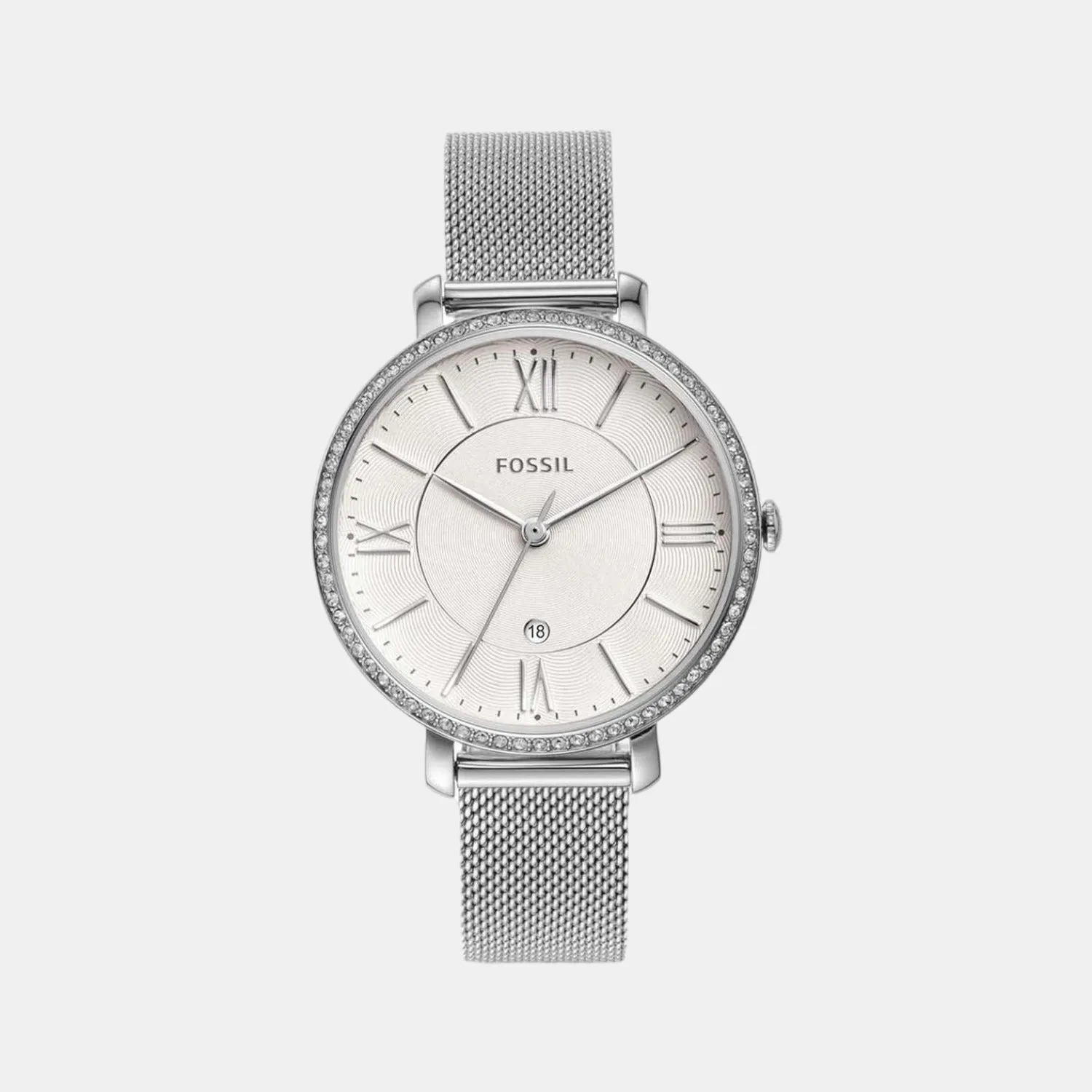 Jacqueline Women Quartz Silver Dial Analog Stainless Steel Watch ES4627
