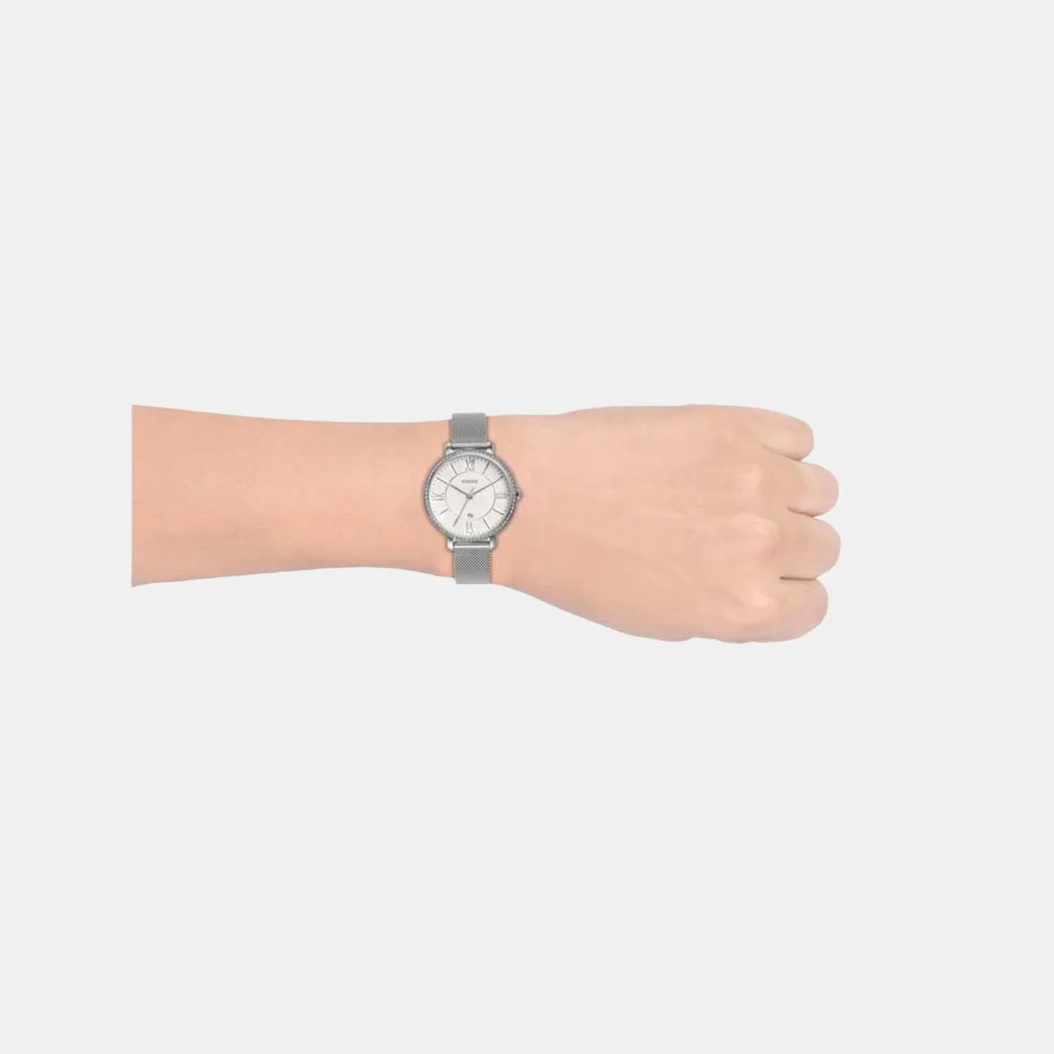 Jacqueline Women Quartz Silver Dial Analog Stainless Steel Watch ES4627