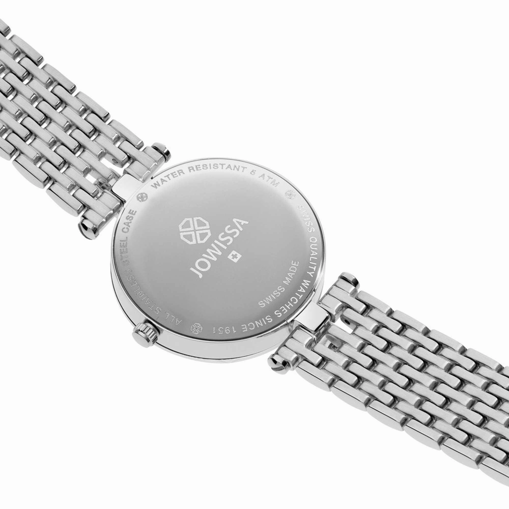Jowissa Women's Watch - Facet Strass Rhinestones White Mother of Pearl Dial | J5.636.M