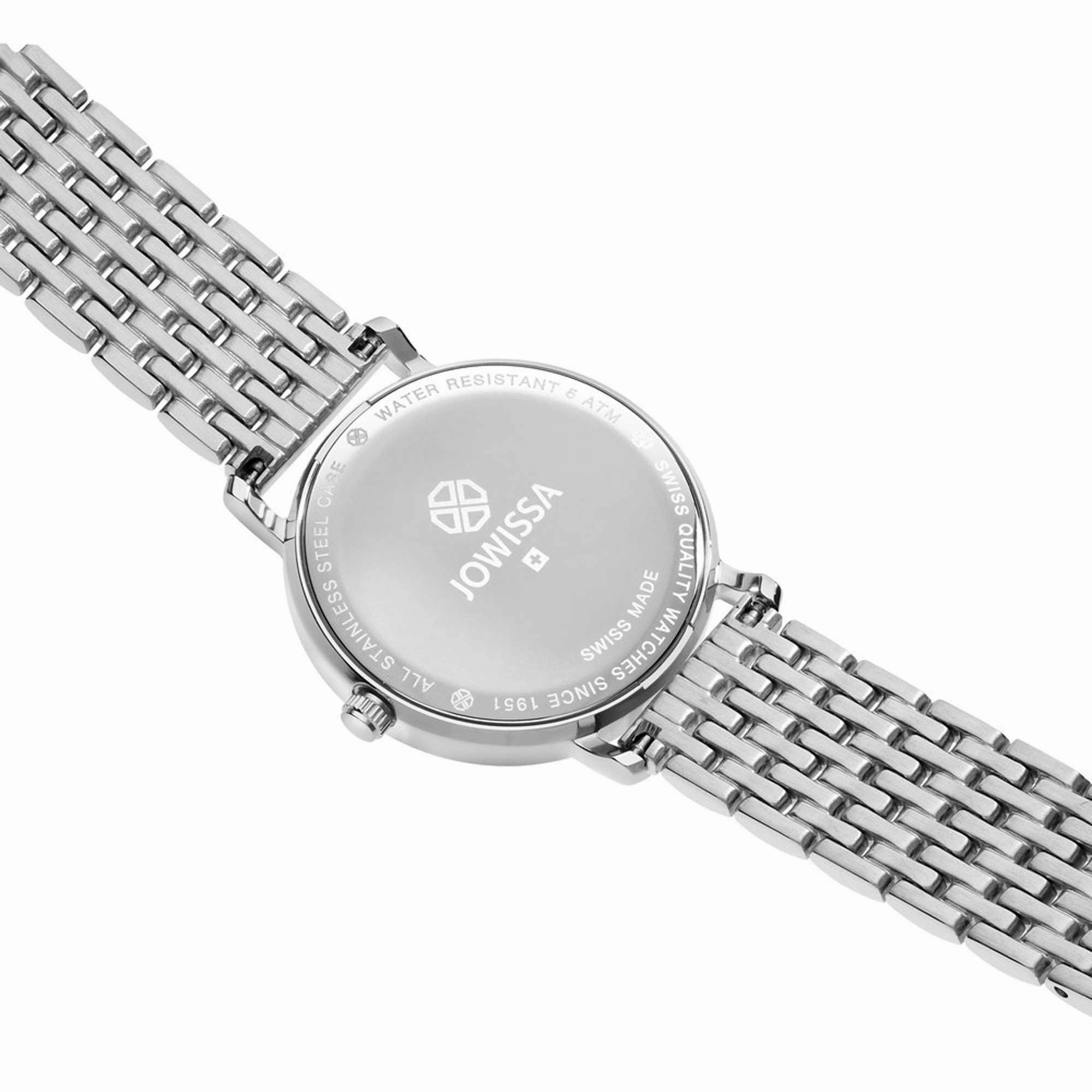 Jowissa Women's Watch - Roma White Dial Silver Stainless Steel Bracelet | J2.289.M