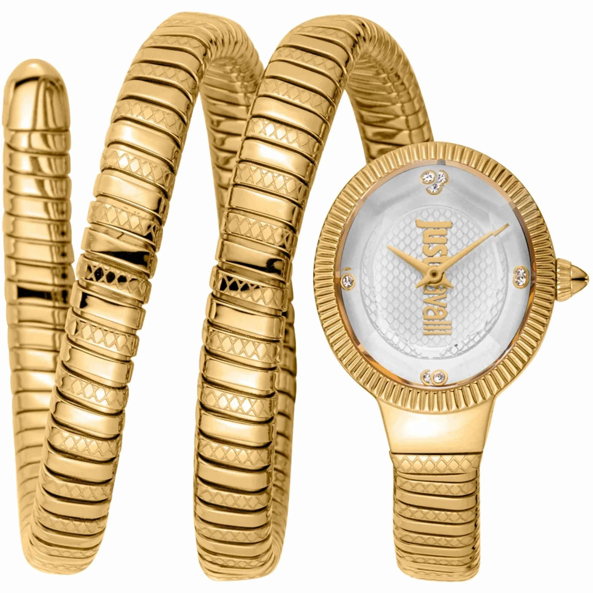 Just Cavalli Women's Watch - After Party Snake Yellow Gold Bracelet | JC1L269M0025