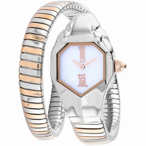 Just Cavalli Women's Watch - Glam Chic Quartz Mop Dial Two Tone Band | JC1L001M0045