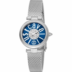 Just Cavalli Women's Watch - Modena Quartz Blue Dial Steel Bracelet | JC1L280M0035
