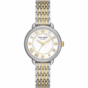 Kate Spade Women's Watch - Lily Avenue White MOP Dial Two Tone Bracelet | KSW1822