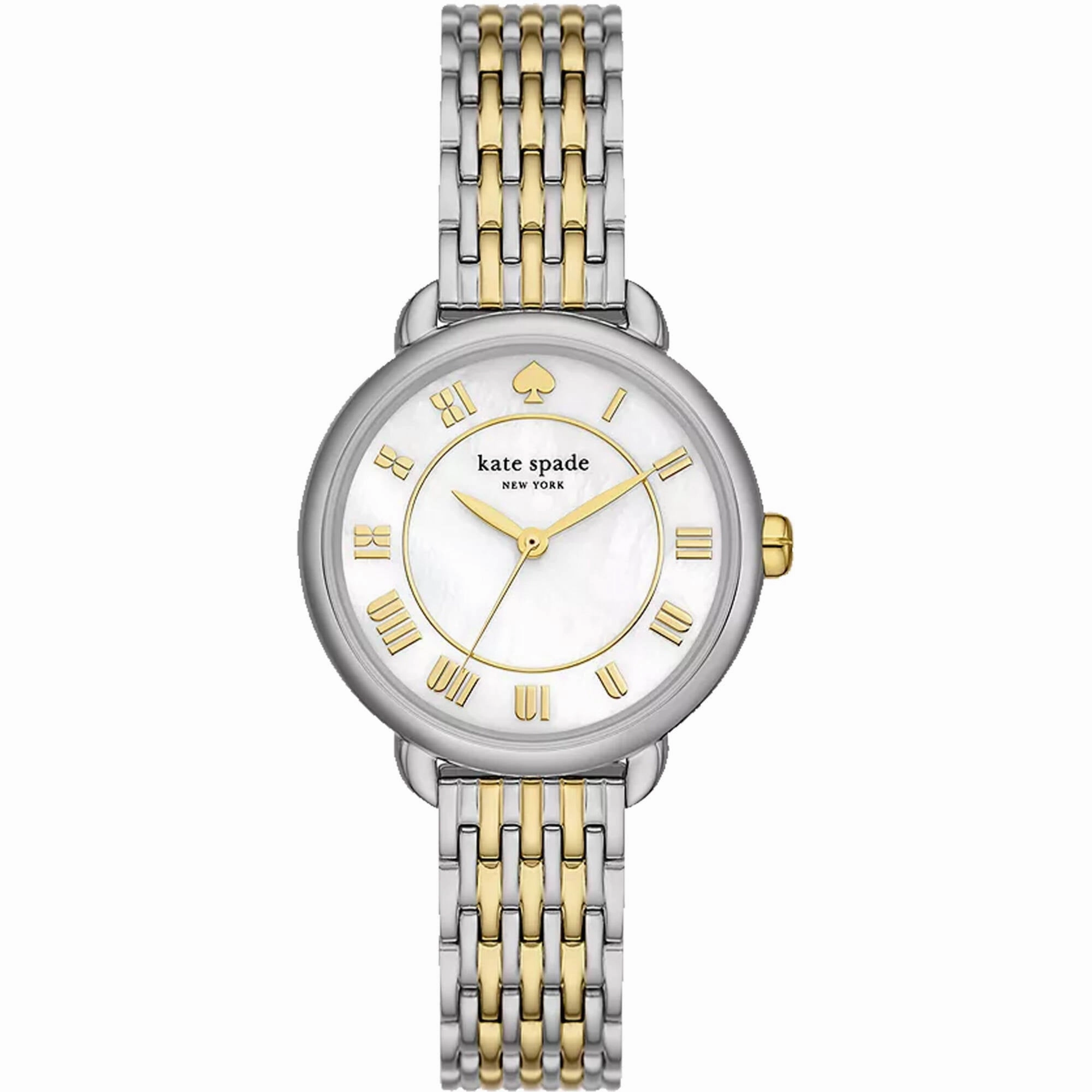 Kate Spade Women's Watch - Lily Avenue White MOP Dial Two Tone Bracelet | KSW1822