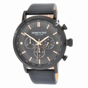 Kenneth Cole Men's Classic Black Leather Band Watch | KC50502004