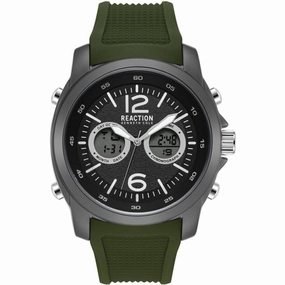 Kenneth Cole Reaction Men's Watch - Analog Digital Green Strap | KRWGP2188302