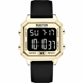 Kenneth Cole Reaction Unisex Watch - Retro Digital Dial Black Strap | KRWGM7000804