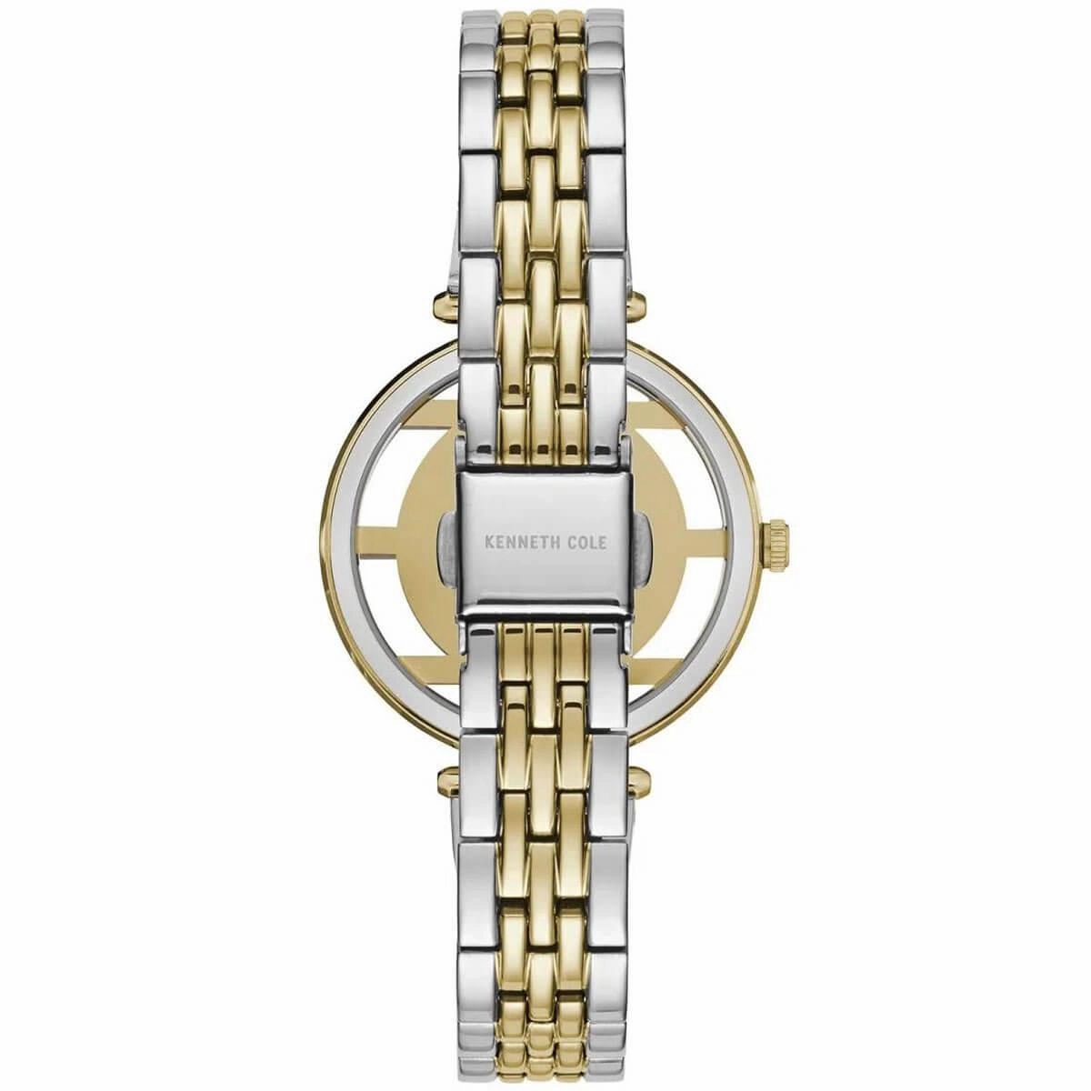 Kenneth Cole Women's Quartz Watch - Transparent Dial Two Tone Bracelet | KC50922002