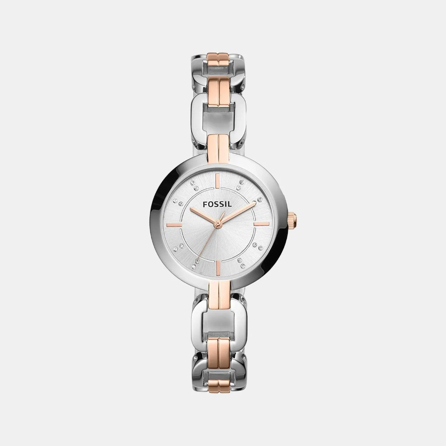 Kerrigan Women Quartz Silver Dial Analog Stainless Steel Watch BQ3341