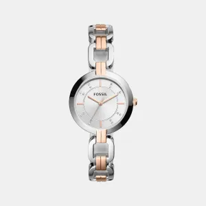 Kerrigan Women Quartz Silver Dial Analog Stainless Steel Watch BQ3341