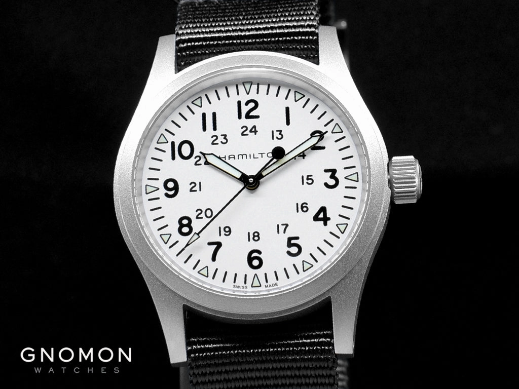 Khaki Field Mechanical Handwinding White 38 - Black Nylon Strap Ref. H69439910