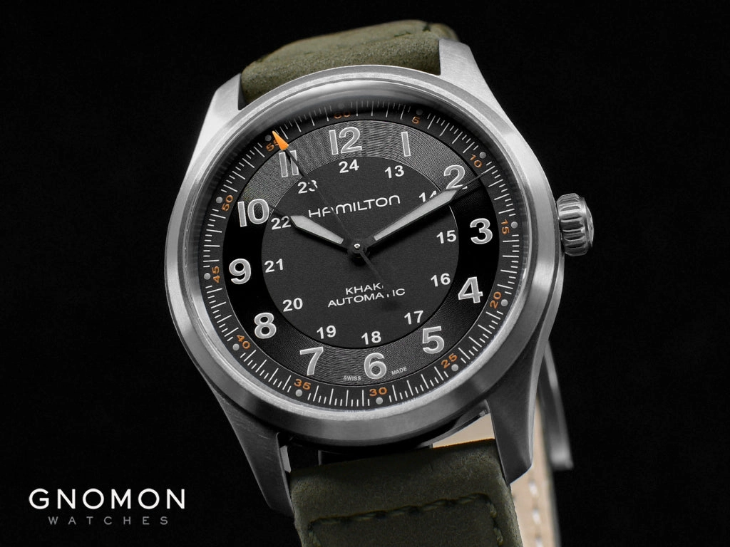 Khaki Field Titanium Auto 38 Black Ref. H70205830