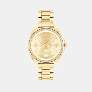 Kitt Women Quartz Gold Dial Multi-Function Stainless Steel Watch 14504393
