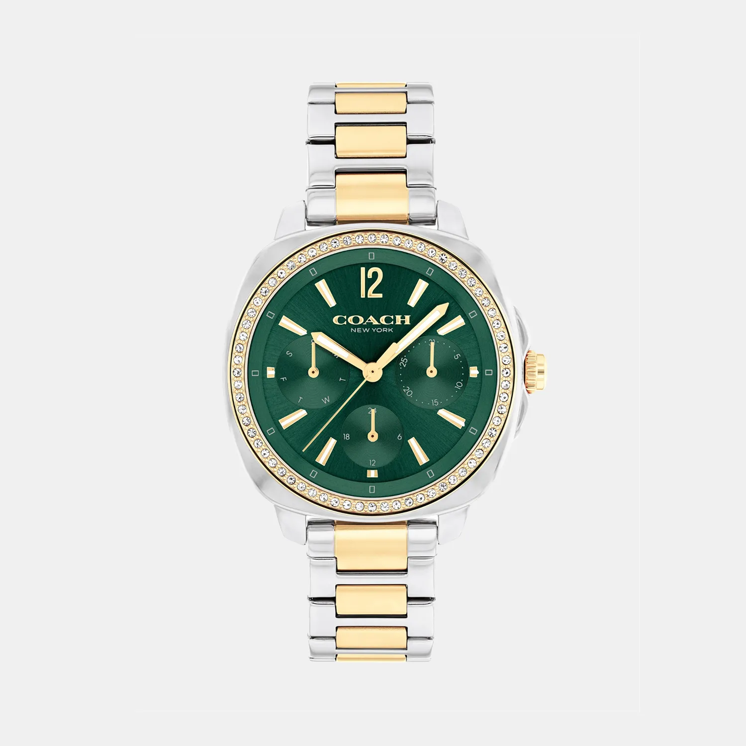 Kitt Women Quartz Green Dial Multi-Function Stainless Steel Watch 14504394