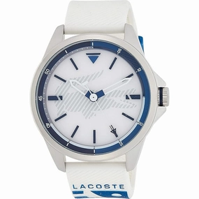 LACOSTE 2010942 Capbreton White Dial Silcione Strap Men's Watch