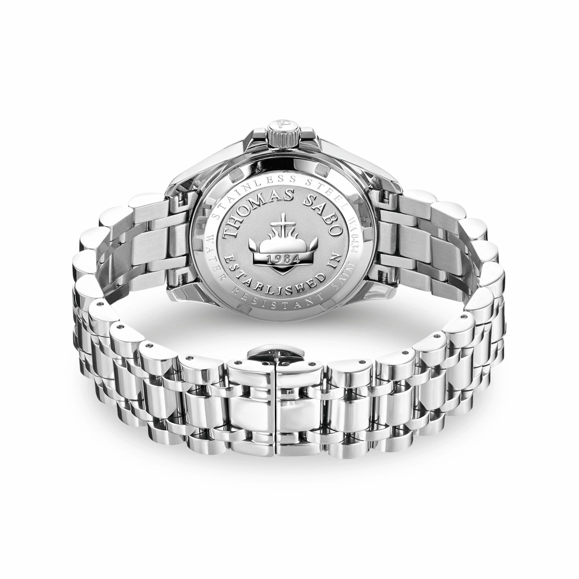 Ladies Dark Green Malachite Divine Watch Silver