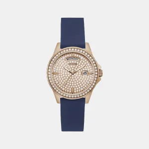 Lady Comet Women's Rose Gold Dial Analog Silicon Watch GW0358L1
