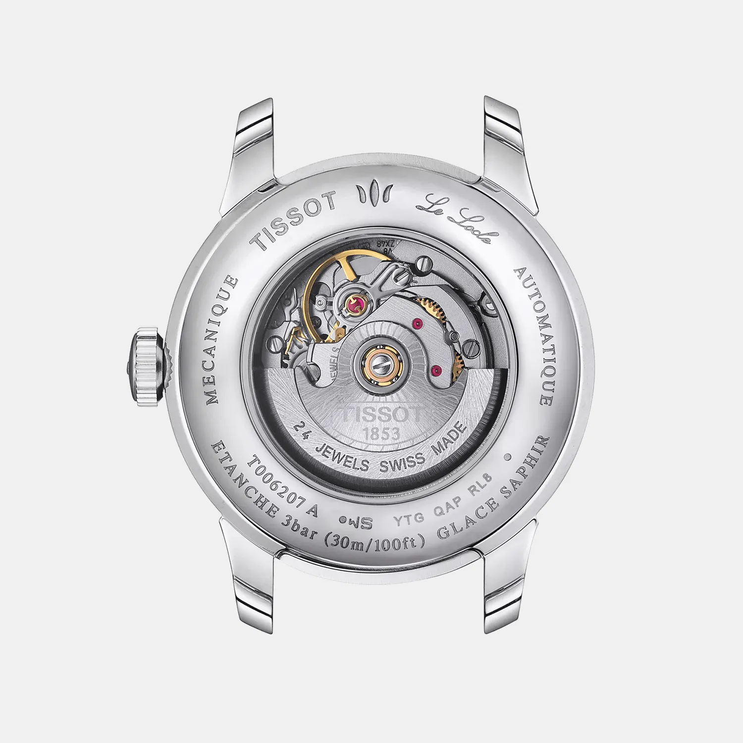 Le Locle T-Classic Women's Analog Silver Dial Automatic Stainless Steel Watch T0062071103601