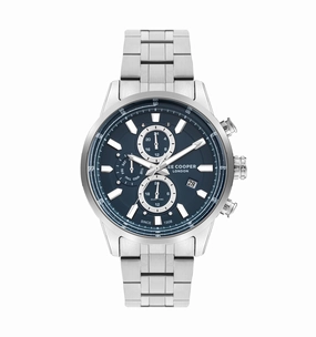 Lee Cooper - LC07836.390 - Men's Super Silver Multifunction Watch