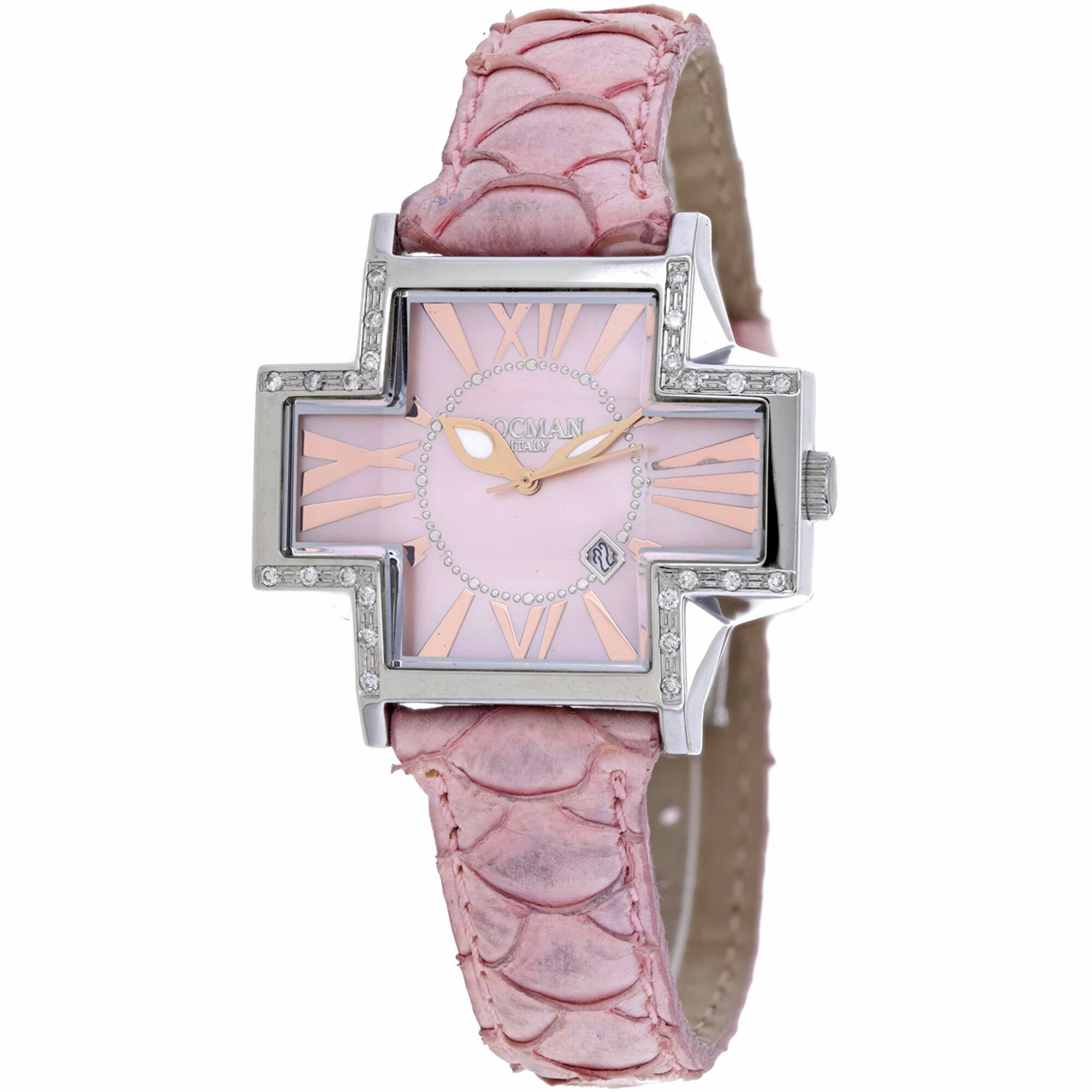 Locman Women's Watch - Plus Mother of Pearl Dial Pink Leather Strap | 181SMOPPKD