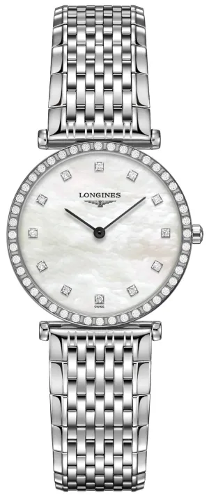 Longines La Grande Classique Quartz 29mm Women's Diamond Watch L4.523.0.87.6
