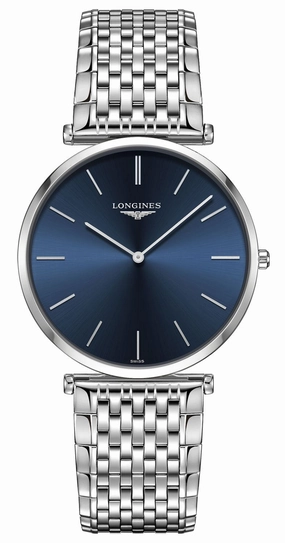 Longines La Grande Classique Stainless Steel Blue Dial Quartz Unisex Watch L4.766.4.95.6