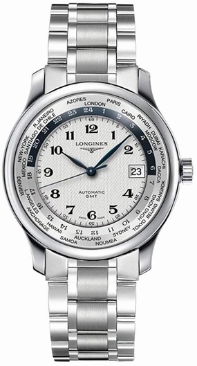Longines Master Collection Automatic GMTStainless Steel Silver Dial Date Mens Watch L2.631.4.70.6