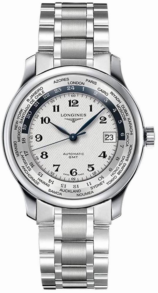 Longines Master Collection Automatic GMTStainless Steel Silver Dial Date Mens Watch L2.631.4.70.6