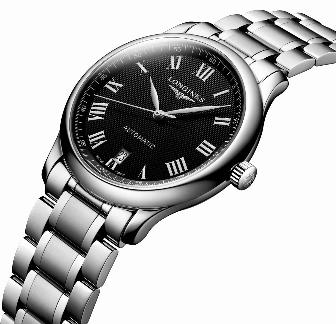 Longines Master Collection Automatic Stainless Steel Black Dial Date Mens Watch L2.628.4.51.6