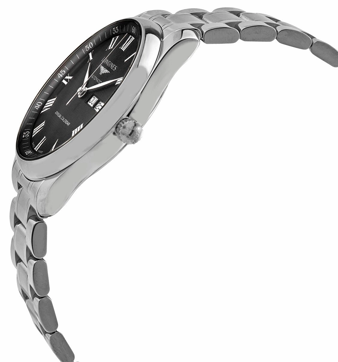 Longines Master Collection Automatic Stainless Steel Black Dial Date/Month Mens Watch L2.920.4.51.6