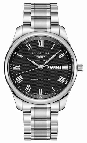 Longines Master Collection Automatic Stainless Steel Black Dial Date/Month Mens Watch L2.920.4.51.6