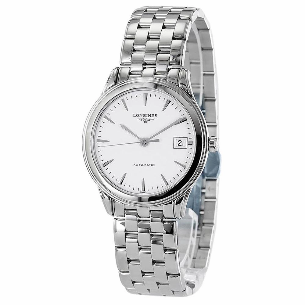 Longines Men's Automatic Watch - Flagship Silver Stainless Steel Bracelet | L47744126