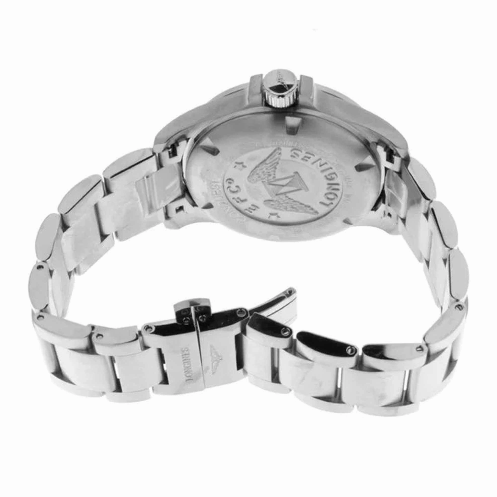 Longines Men's Watch - Conquest V.H.P. Date Display Black Dial Bracelet | L37184566