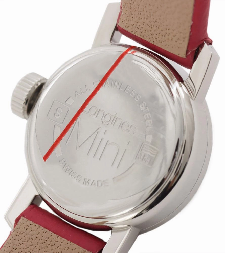 Longines Mini Hot Pink Leather Strap Mother-Of-Pearl Dial Diamonds Womens Watch L2.303.0.87.3
