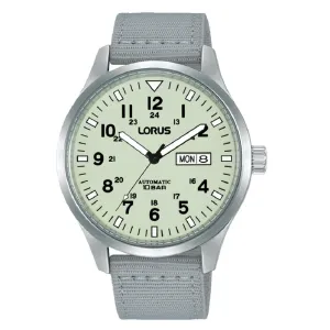 Lorus Grey Strap Automatic Mens Watch RL415BX9