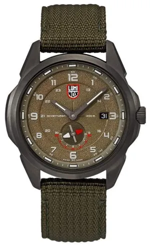 Luminox Atacama Adventurer Field Green Dial Green Textile Strap Date Divers Quartz Mens Watch XL.1767