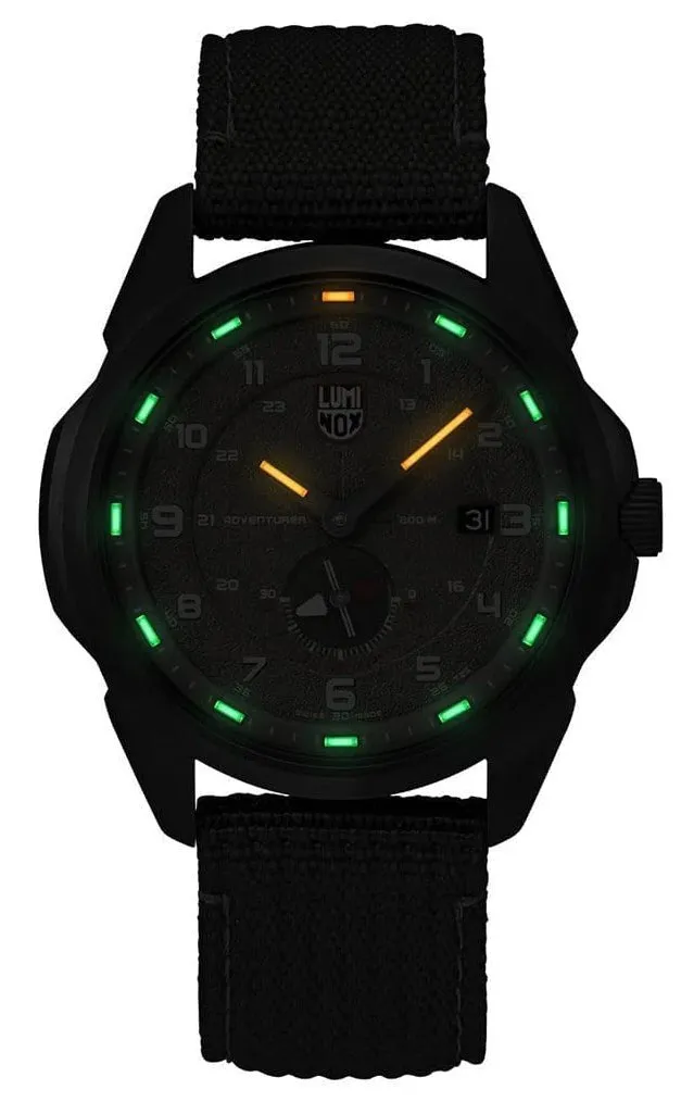 Luminox Atacama Adventurer Field Green Dial Green Textile Strap Date Divers Quartz Mens Watch XL.1767