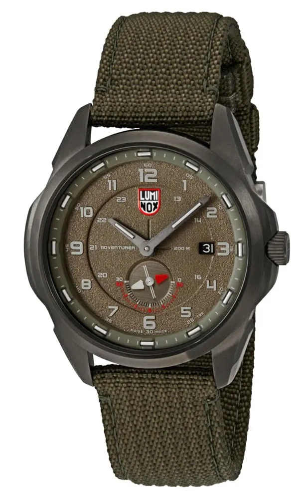Luminox Atacama Adventurer Field Green Dial Green Textile Strap Date Divers Quartz Mens Watch XL.1767
