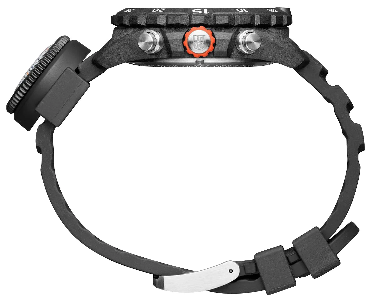 Luminox Bear Grylls Survival Chronograph CARBONOX  Black Dial Black Rubber Strap Compass Date Divers Quartz Mens Watch XB.3741