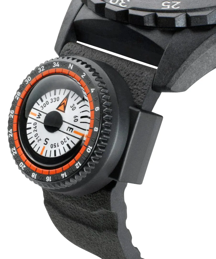 Luminox Bear Grylls Survival Chronograph CARBONOX  Silver Dial Gray Rubber Strap Compass Date Divers Quartz Mens Watch XB.3748