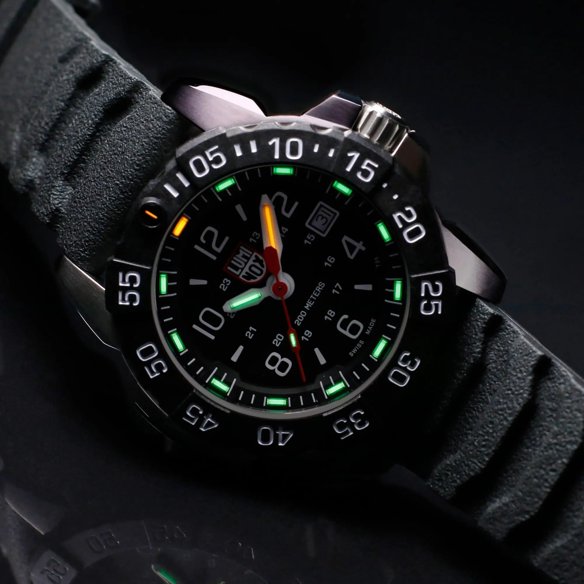 Luminox Men's Watch - Navy Seal Swiss Quartz Rotating Bezel Black Dial | XS.3251.CB