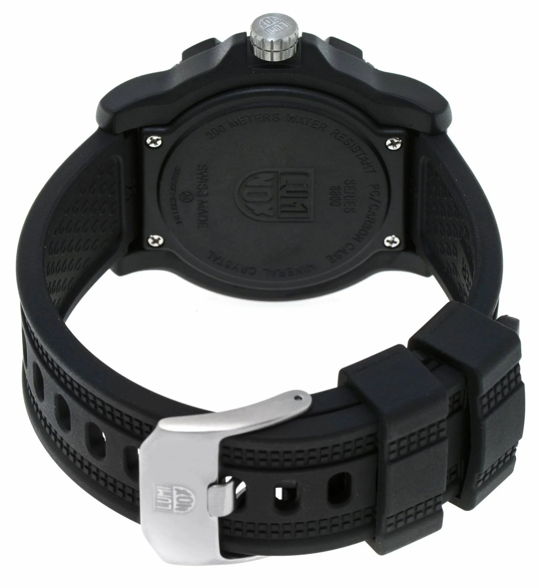 Luminox Black Ops PC Carbon Gray Dial Black Rubber Strap Date Divers Quartz Mens Watch XL.8802.F